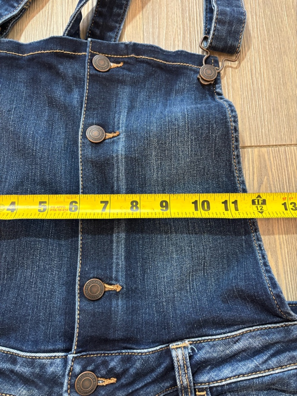 American Eagle Outfitters Dark Blue Denim Women's Jegging Overalls - Picture 9 of 14